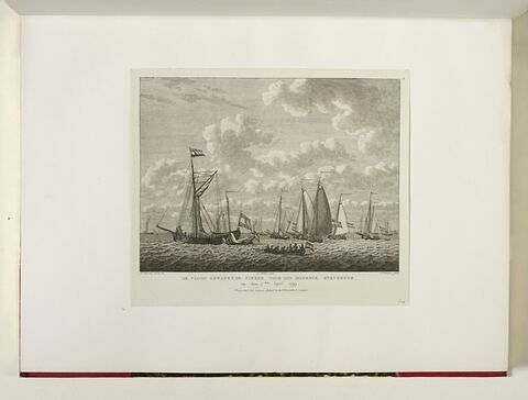 De Vloot Gewapende, pinken, voor den Moerdyk Strykende op den 5.den April 1793, image 1/1