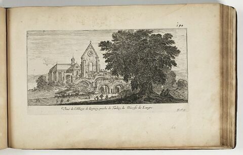Vue de l'Abbaye de Quincy, proche de Tanlay, du Diocèse de Langres, image 1/1