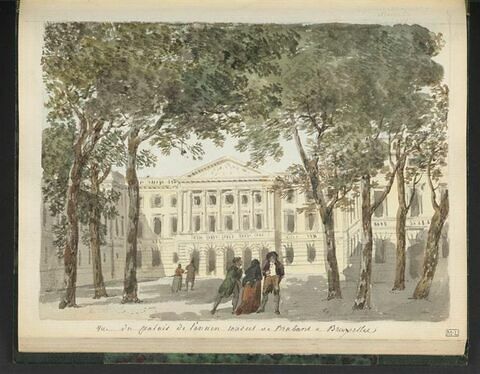 Vue du palais de l'ancien conseil de Brabant à Bruxelles, image 1/1