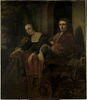 Portrait d'un couple accoudé à la balustrade d'un perron, dit autrefois Portrait du peintre Ferdinand Bol et de sa femme Lisbeth Dell, image 1/4