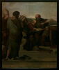 La Dispute du Saint Sacrement; détail du groupe de saint Grégoire le Grand et saint Jérôme. (d'après Raphaël), image 3/3
