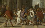Saint Gervais et saint Protais, amenés devant Astasius, refusent de sacrifier à Jupiter, image 4/7