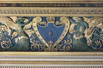 Plafond : François Ier, accompagné de la reine de Navarre, sa soeur, et entouré de sa cour, reçoit les tableaux et les statues rapportés d'Italie par le Primatice, image 15/22