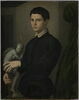 Portrait de jeune homme tenant une statuette, dit autrefois Portrait de Baccio Bandinelli (1493-1560), image 1/4