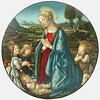 La Vierge adorant l'Enfant avec le petit saint Jean Baptiste et deux anges, image 2/4