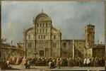La Procession du doge de Venise à l'église de San Zaccaria, le jour de Pâques, image 1/3