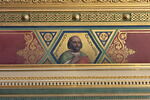 Plafond : Charlemagne, entouré de ses principaux officiers, reçoit Alcuin qui lui présente des manuscrits, ouvrage de ses moines, image 32/37