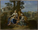 La Sainte Famille avec saint Jean et sainte Élisabeth dans un paysage, image 1/2
