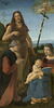 La Vierge à l'Enfant et les saints Jean Baptiste et Sébastien entre deux donateurs (Giacomo di Marchione de Pandolfi da Casio et son fils Girolamo, poète), image 5/18