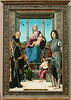 La Vierge et l'Enfant entourés de saint Benoit et saint Quentin et deux anges, image 4/12