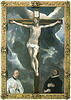 Le Christ en croix adoré par deux donateurs, image 6/8