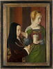 Portrait présumé de Madeleine de Bourgogne, dame de Laage, présentée par sainte Madeleine, image 2/2