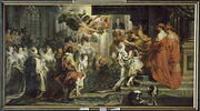Le Couronnement de la reine à l'abbaye de Saint-Denis, le 13 mai 1610, image 1/4