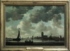 La Meuse à Dordrecht avec la Grote Kerk; vue prise au sud-ouest, image 4/5