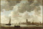 La Meuse à Dordrecht avec la Grote Kerk; vue prise au sud-ouest, image 5/5