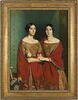Mesdemoiselles Chassériau, dit aussi Les deux soeurs. Marie-Antoinette-Adèle (1810-1869) et Geneviève (Aline) Chassériau (1822-1871), soeurs de l'artiste., image 2/3