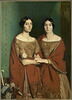 Mesdemoiselles Chassériau, dit aussi Les deux soeurs. Marie-Antoinette-Adèle (1810-1869) et Geneviève (Aline) Chassériau (1822-1871), soeurs de l'artiste., image 1/3
