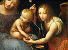 La Vierge et l'Enfant Jésus avec sainte Élisabeth, le petit saint Jean Baptiste et saint Michel, dit La Vierge aux balances, image 6/7