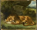 Lion dévorant un lapin, image 1/2