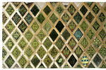 Plaque comportant un réseau de losanges à motifs décoratifs ou héraldiques, image 5/25