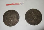 Surmoulage du droit d'une médaille de Charles de France, duc de Guyenne (de 1469 à 1472) et frère de Louis XI : le duc chevauchant, image 4/4