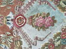 Tapis velours carré à rosace centrale, image 9/12