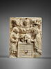 Fragment d'autel portatif : Le Christ bénissant les sacrifices de Melchisédech et d'Abraham, image 2/3