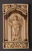 Panneau central d'un triptyque  : le Christ trônant et bénissant., image 2/3