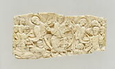 Fragment d'une plaque : Le Christ en gloire au milieu des apôtres (Ascension?), image 1/3