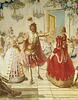 Le Bal de Barcelone, de la tenture de l'Histoire de Don Quichotte aux armes de la famille d'Argenson du  comte d'Argenson, image 10/17