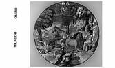 Plat rond : armoiries de Giacomo Nordi, évêque d'Urbino : Mercure et Argus, image 3/4