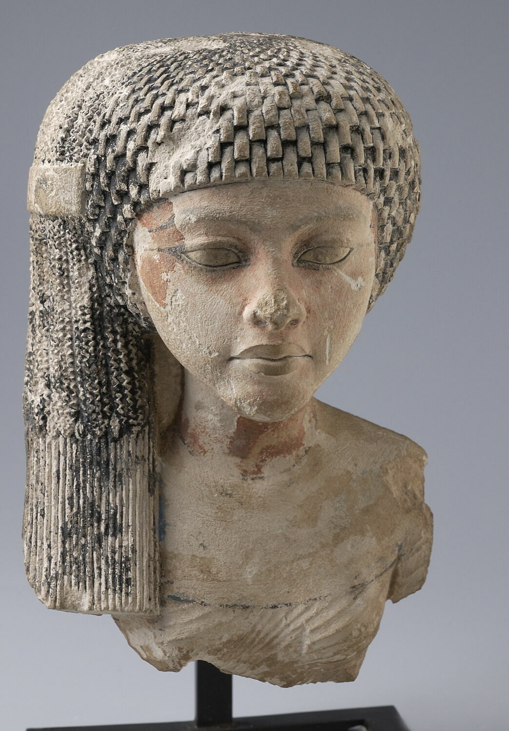 statue ; Tête de princesse amarnienne Louvre Collections