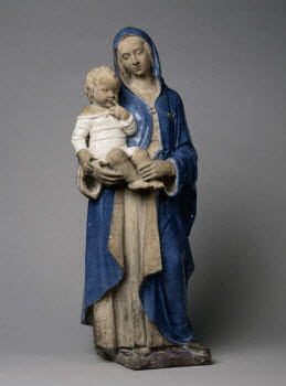 La Vierge debout portant l'Enfant sur le bras droit, image 1/1