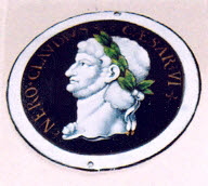 Plaque circulaire  : Néron, d'une série de douze (MRR 260 à 271), image 3/3