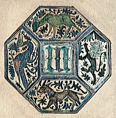 Carreau hexagonal : Lion, image 3/3