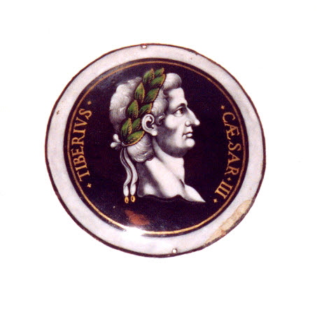 Médaillon : Tibère, d'une série de douze plaques (MRR 260 à 271), image 1/1