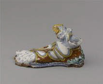 Encrier en forme de pied