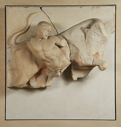 Héraclès et le taureau de Crète
