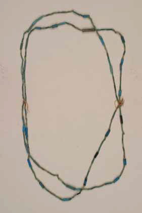 collier à 2 rangs ; perle tubulaire ; perle cylindrique annelée, image 1/2