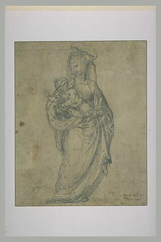 Vierge debout portant l'Enfant, image 1/1