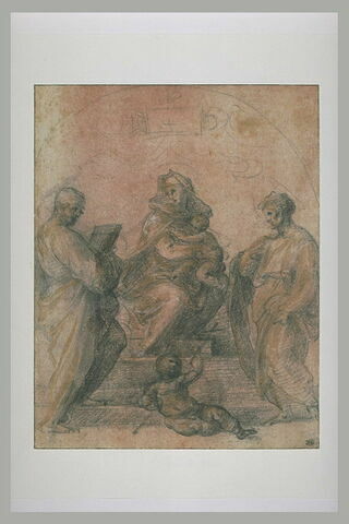 Sainte Conversation avec deux saints et le petit saint Jean assis par terre