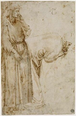 Etude de deux figures d'après Giotto