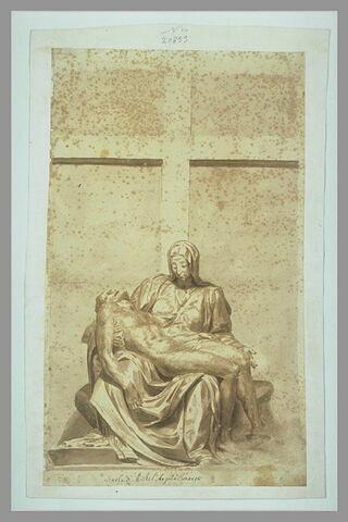 Le Christ mort sur les genoux de sa mère assise, image 1/1