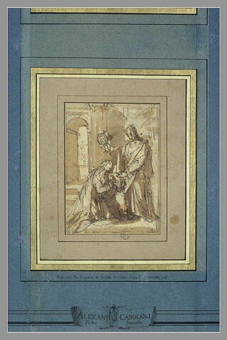 Sainte Catherine de Sienne à genoux, choisissant la couronne d'épines, image 2/3