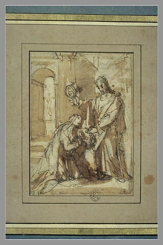 Sainte Catherine de Sienne à genoux, choisissant la couronne d'épines, image 3/3