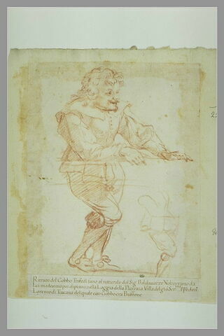 Portrait en pied du bossu Trafedi, bouffon de Don Lorenzo de Médicis, image 1/1