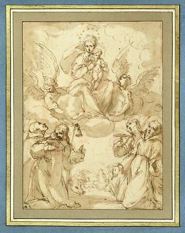 Vierge à l'Enfant apparaissant à sainte Lucie, saint Antoine et deux saints, image 1/3