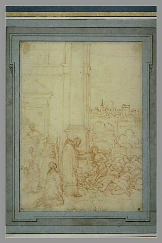 Saint Charles Borromée distribuant la communion lors de la peste de Milan, image 2/4