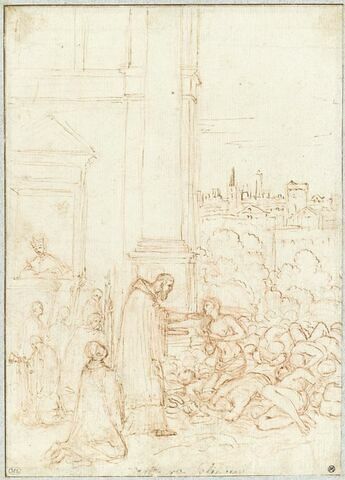Saint Charles Borromée distribuant la communion lors de la peste de Milan, image 4/4