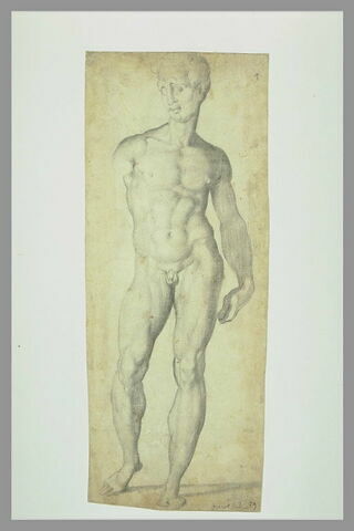Jeune homme nu, étude pour une statue